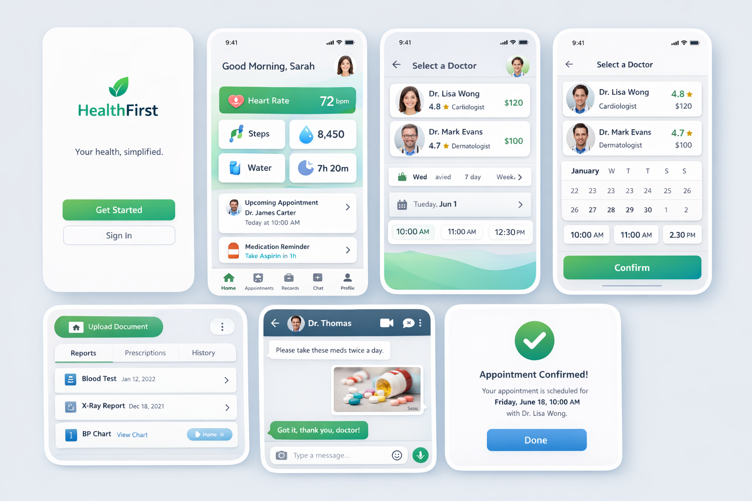 HealthFirst Mobile App